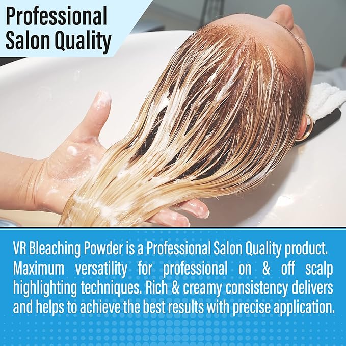 Hair Bleaching Powder for Dark Hair Lightening Blonde Hair Salon Quality Safe at Home (1.05 oz (pack of 2))