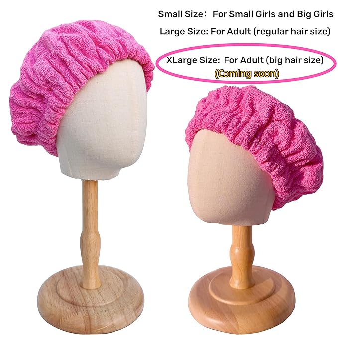 AKISS Flaxseed Deep Conditioning Heat Cap Portable Microwave Hot Bonnet Therapy Hair care Cap For Kids Girls (Pink Lavender/Unicorn, Small)