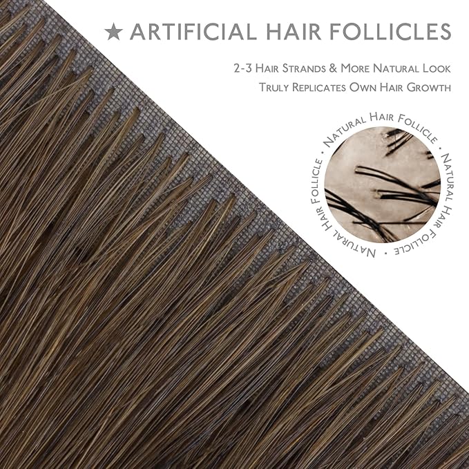 WENNALIFE Invisi Edge Tape in Hair Extensions Human Hair, 14 Inch 50g 20pcs Light Ash Brown Invisible Luxury Remy Hair Extensions Natural Seamless Injected Tape Ins Straight Extensiones De Cabello