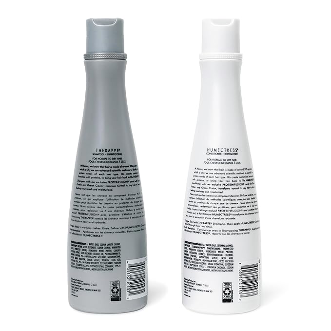 Nexxus Shampoo and Conditioner Therappe & Humectress 2 Count for Dry Hair Care With Proteinfusion Blend for 24-hour Moisture 13.5 oz