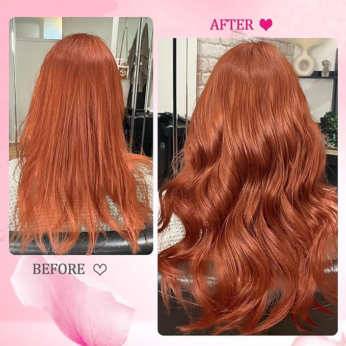 Straight Clip in Hair Extensions Human Hair Clip Ins Extensions 8Pcs 125g Double Weft Copper Hair Extensions Clip in Human Hair Full Head Invisible Extensions（#350 24Inch）
