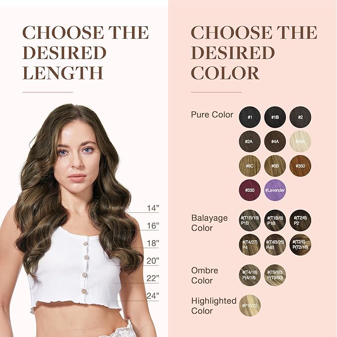 GOO GOO Clip in Hair Extensions Real Human Hair, Remy Human Hair Extensions Clip ins for Women, Natural Human Hair, 14inch 120g 7Pcs, 1D/2C/4E Chocolate Dip Color Melt