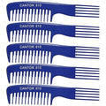 Cantor Lift Teasing Wide Tooth Comb - 5 Pack Chemical and Heat Resistant Detangler - Anti Static for All Hair Types - Durable and Lightweight