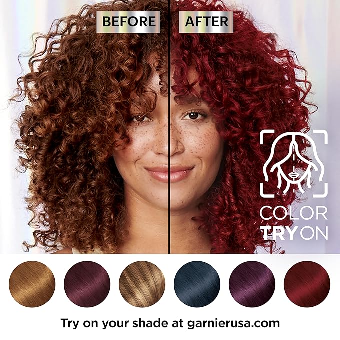 Garnier Hair Color Nutrisse Ultra Color Nourishing Creme, RC1 Medium Intense Copper Red (Terracotta Chili) Permanent Hair Dye, 2 Count (Packaging May Vary)