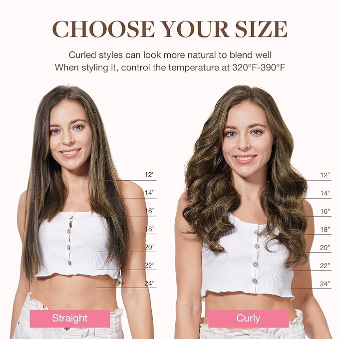 GOO GOO Clip in Hair Extensions Real Human Hair, Remy Human Hair Extensions Clip ins for Women, Natural Human Hair, 24inch 120g 7Pcs, 4/18 Balayage Chocolate Brown Highlighted Dirty Blonde
