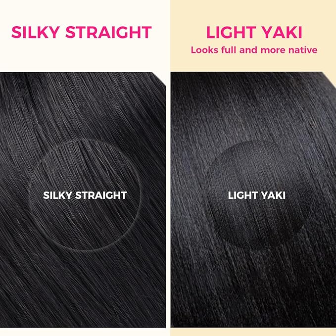 Lashey Seamless Clip in Hair Extensions Human Hair Light Yaki Natural Black Mixed Chestnut Brown 16 Inch 7pcs 110g Real Human Hair Clip ins for Black Women
