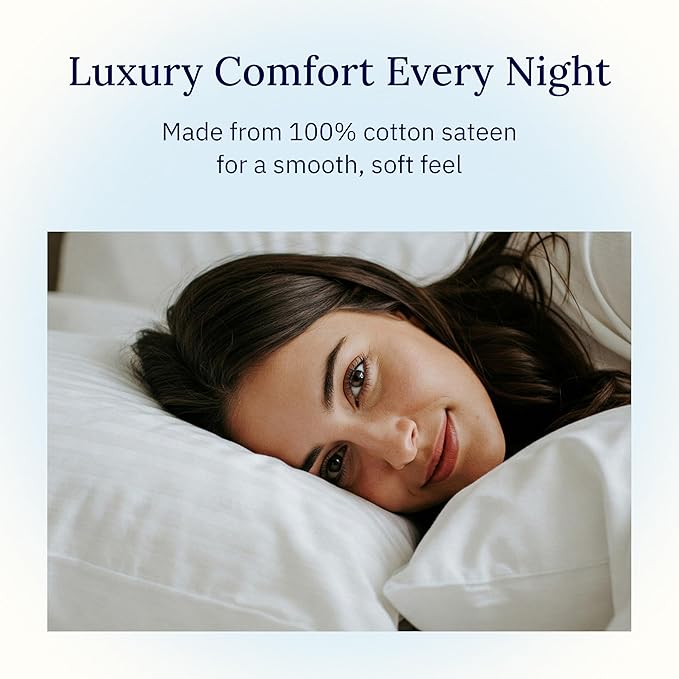 California Design Den 400 Thread Count 100% Cotton Pillowcases, Seafoam King Pillowcase Set of 2, Long - Staple Combed Pure Natural Cotton Pillow Cases, Soft & Silky Sateen Weave