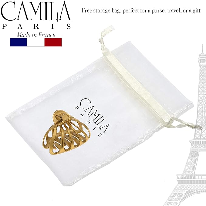 Camila Paris CP3052-CP3051 French Octopus Hair Clip for Women for Thick Volume Hair, Girls Hair Claw Clips Jaw Fashion Durable Styling Hair Accessories for Women, Strong Hold Grip, Made in France