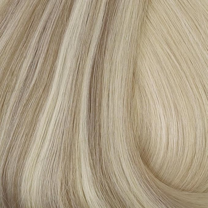 Full Shine Balayage Seamless Clip in Hair Extensions Ash Blonde Balayage Light Blonde Mix Platinum Blonde Hair Extensions for Thin Hair Washability 12 Inch 8 PCS 95 G