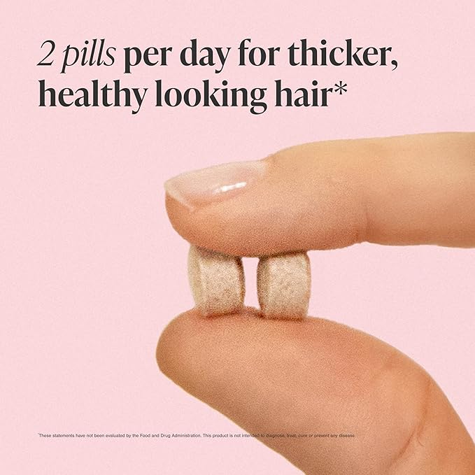 Viviscal Hair Growth Supplements for Women, Thicker Fuller Hair Support for Thinning Hair and Hair Loss, with Biotin and Marine Collagen, Drug-Free, 180 Tablets, 90-Day Supply