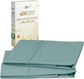 California Design Den Soft King Size Pillow Cases, 100% Cotton Set of 2, Cool & Smooth, 400 Thread Count, Sateen Pillow Cases (Teal)