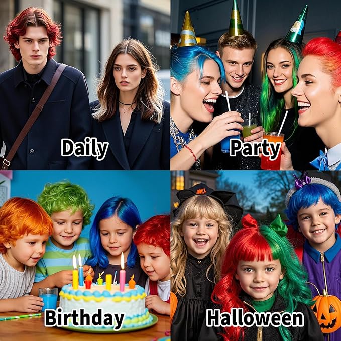 Halloween Hair Spray,Temporary Hair Color Spray for Women Kids Men,Washable Hairspray,Colored Hair Spray,Color Hairspray for Halloween,Party,Cosplay,Christmas Day (06#White)