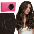 WENNALIFE Invisi Edge & Classic Tape in Hair Extensions Human Hair, 22 Inch 50g 20pcs(10pcs Invisi Edge & 10pcs Classic) Light Dark Brown Invisible Luxury Remy Hair Natural Seamless Injected Tape Ins