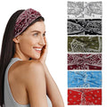 6-Piece Cute Headbands for Women, Stretchy Non Slip Thick Headband for Women’s Hair, Soft Elastic Head Bands for Yoga Running Sport Workout (Boho Style)