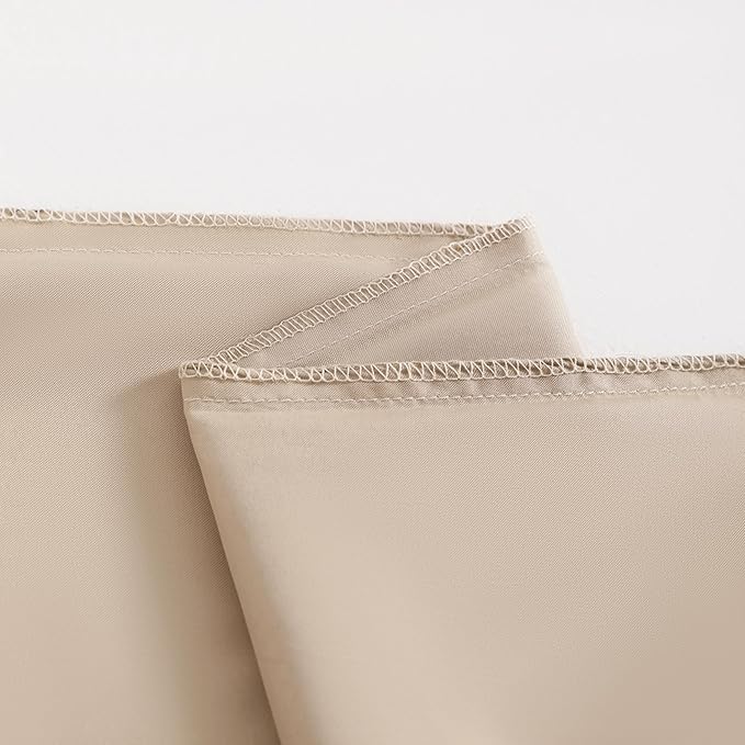 NTBAY 12 Pack Satin Standard Pillowcases for Hair and Skin, Luxurious and Silky Pillow Cases with Envelope Closure, 20 x 26 Inches, Taupe