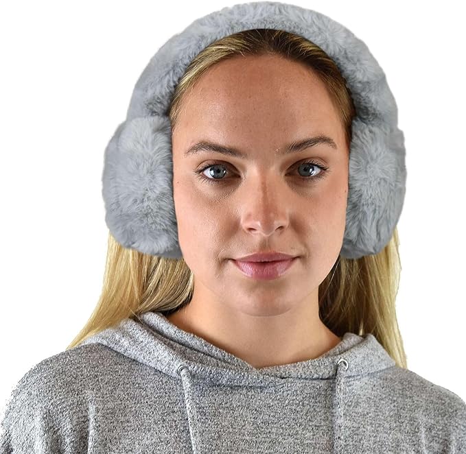 C.C Soft Winter Warm Adjustable Headband Ear Warmer Earmuffs