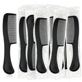 Bulk Hair Combs, Combs Individually Wrapped, Hair Combs in Bulk for Women, Kids, Hotel, Airbnb, Shelter, Homeless, Charity, and Church (Black) (5.9 inches, 100, Count)