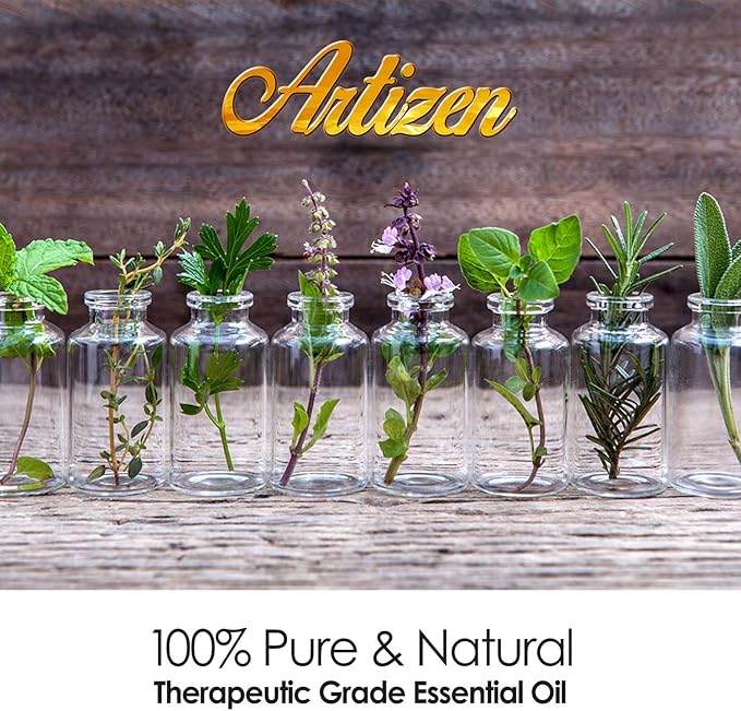 Artizen Lavender Essential Oil 4 oz – Pure, Natural Aromatherapy for Diffuser, Skin, and Hair with Dropper in UV Glass Bottle