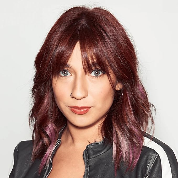 oVertone Haircare Color Depositing Conditioner - 8 oz Semi-Permanent Tint with Shea Butter & Coconut Oil - Temporary Vegan, Cruelty-Free Hair Tint/Dye - Smoky Magenta