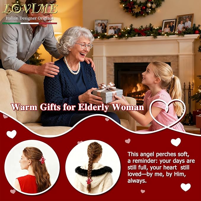 Inspirational Gifts for Women Girls "Guardian Angel" Hair Clip, Unique Gifts for Lost Loved Ones Pet Dog Mom Dad Daughter Baby Son Birthday Gifts, Christmas Christian Gifts With Gift Box