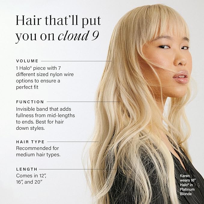 Luxy 100% Remy Human Hair – Halo Clip-In Hair Extensions –Natural Looking Volume & Length - One-Piece - Easy 5-Min Application 150 grams 12" Chocolate Brown Balayage