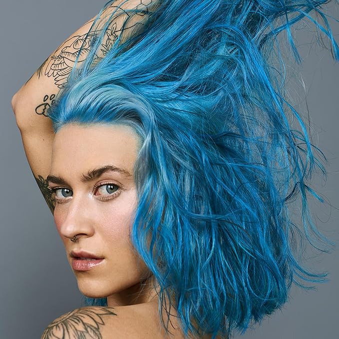 Good Dye Young Semi-Permanent Hair Color, Vegan and Cruelty-Free Blue Hair Dye, Last up to 24 Washes, Non-Damaging Conditioning Hair Color (5FL OZ, Sky High)