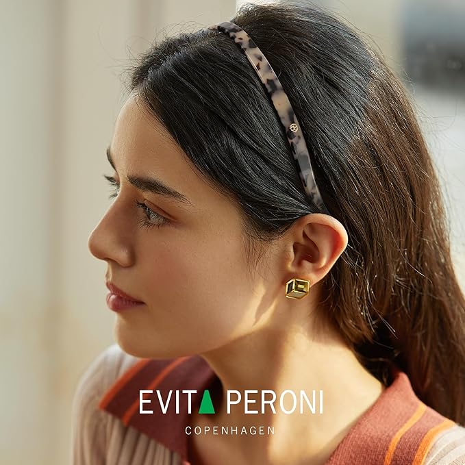 EVITA PERONI Hair Band for Eyewear - No Pressure, No Headache, Comfortable Thin Non-Slip Headbands for Women's Hair Fashion - Amber