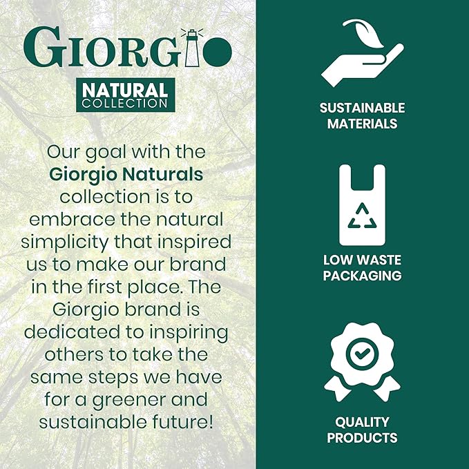 Giorgio GIONAT6 Natural Wooden Comb Hair Detangler - Half Fine Tooth and Wide Tooth Comb for Curly Hair, Bamboo and Beechwood Hair Combs for Thick Hair - Organic Wooden Hair Comb for Men and Women