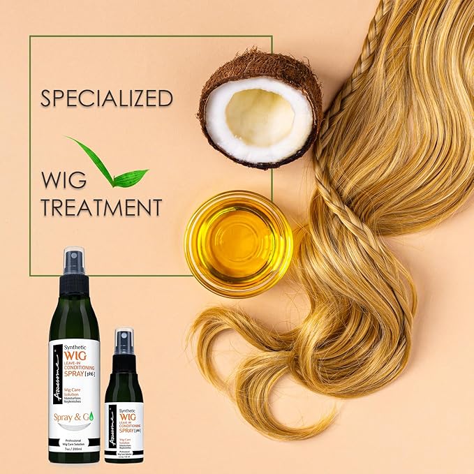 Awesome Synthetic Wig Leave in Conditioner Spray, pH6, Moisturizes Synthetic Wigs, Travel size 2.3 fl oz