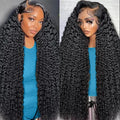 28 Inch Deep Wave Lace Front Wigs Human Hair 13x6 HD Lace Front Wigs Human Hair Pre Plcked Curly Human Hair Wig for Women 200% Density Water Wave Lace Front Wigs Human Hair With Baby Hair