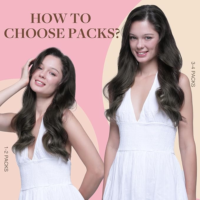 GOO GOO Tape in Hair Extensions Human Hair, 1C Mocha Brown, 26inch 60g 20pcs, Skin Weft Seamless Invisible, Silky Straight with Thick Ends, Remy Human Hair