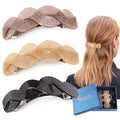 Large Hair Barrettes for Women Beautiful Lines Simple Retro Classic Snap French Hair Clips Fashion Hair Accessories for Women Thick Hair 3 Pcs