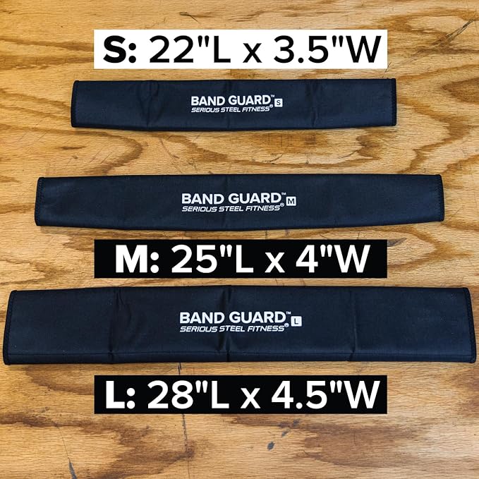 Serious Steel Fitness Band Guard - Protective Sleeve for Resistance Bands (Bands NOT Included) Protect Your Resistance Bands from The Ground, Concrete and Sharp Edges