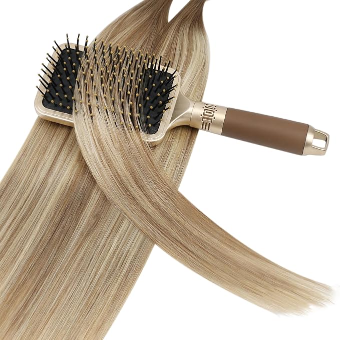 YoungSee Balayage U Tips Hair Extensions Hot fusion Pre Bonded Utip Hair Extensions Human Hair Ombre Brown and Blonde Remy Hair Extension U Tip Hot Fusion K Tips Hair Extension for Women 18In 1G/S 50G