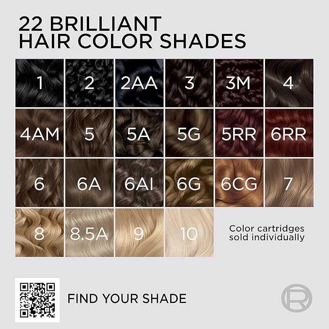 L'Oreal Paris Colorsonic Permanent Hair Dye Cartridge, Hair Color for Root Touch Up, Gray Coverage or All Over Color in just 5 Minutes, 3M Darkest Mahogany Brown (Coloring Device Sold Separately)
