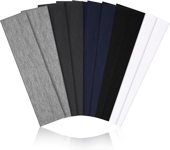10 PCS Headbands for Women - Fashion Non Slip Cotton Headbands for Women and Men Perfect for Sports and Outdoor Activities in Summer,Including Running, Yoga, Cycling, Gym Workouts