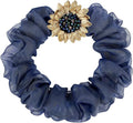 Sunflower Brooch pin with hand beading, She's Free Style Just For You Flower Oil Dropping Brooches for women, Metal Plating Process Safety pins with Nail Bead Crystal