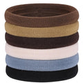 60 Pcs 2 Inch Neutral No Damage Hair Ties for Women Thick Hair, Large Soft Seamless Nylon Fabric Elastic Hair Ties Ponytail Hair Holders Hair Elastics Hair Band for Women