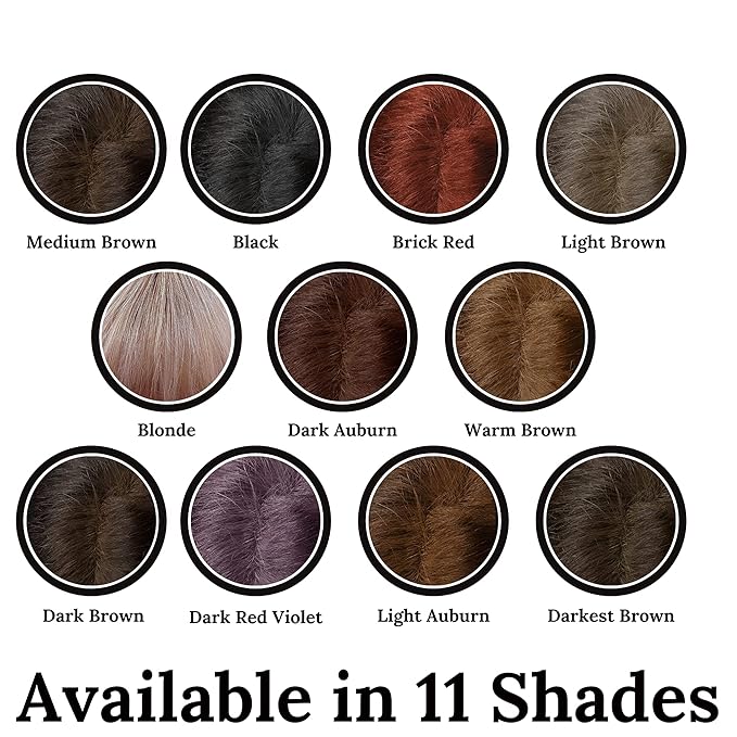 Hair Root Touch Up Powder - Light Auburn - 11 True-to-Nature Root Concealer Shades - Long-lasting, Fragrance Free, Talc & Paraben Free - With Brush