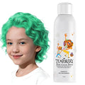 Green Temporary Hair Color Spray for Kids, Instant Colored Hair Dye Alternative for Girls Boys Teens Women Men, Disposable Washable, Quick Styling for Party Cosplay Christmas Halloween, 150ml