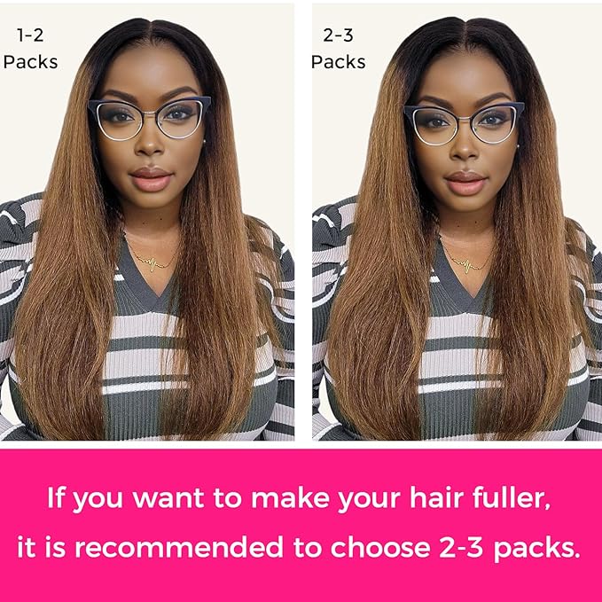 Lashey Seamless Clip in Hair Extensions Human Hair 14 Inch 130g 9pcs Straight Ombre Natural Black to Medium Auburn PU Clip in Hair Extensions Full Human Hair for Women