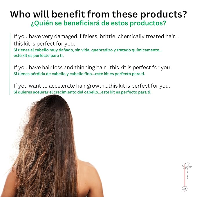 Ritual Botánico Keratina Orgánica | Treatment to Straighten, Repair and Relax Hair | All Natural, Organic & Vegan Ingredients | Product of Colombia (3 Piece Kit-SOS Shampoo)