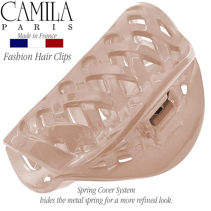 Camila Paris CP3205 French Hair Clip for Women for Thick Volume Hair, no Pulling or Damage, 2.75 in Girls Hair Claw Clips Jaw Fashion Durable and Styling Hair Accessories for Women, Made in France