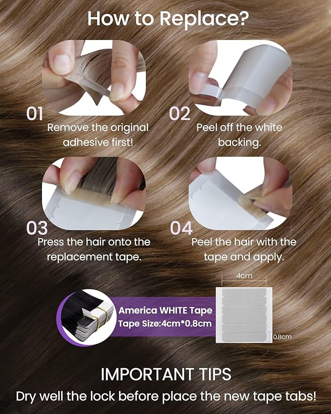 LaaVoo Human Hair Tape in Extensions Ombre Hair Extensions Tape in Real Human Hair Dark Brown to Medium Brown Mix Golden Brown 18 Inch 20pcs 50G