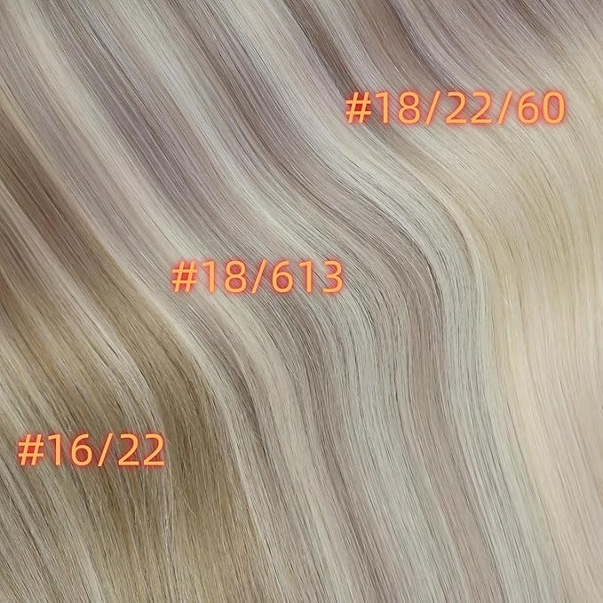 Full Shine Clip in Hair Extensions 24 inch 160g 8Pcs Seamless Clip in Hair Extensions Ash Blonde Mix Platinum Blonde Remy Hair Clip ins for Women