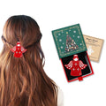 Gift for Daughter, "Guardian Angel" Hair Clip Birthday Gifts from Mom Dad to Adult Daughter, Mother Daughter Gift on Graduation Wedding Day First Pregnancy, Christmas Mother's Day Daughter Gift