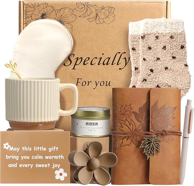 Gift Baskets for Women,Unique Happy Birthday Gifts for Women,Self Care Gifts Get Well Soon Gifts Thank You Basket Christmas Gifts for Her Mom Friend Teacher Coworker