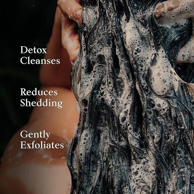 SHAZ & KIKS Balancing Clay Scrub Shampoo | Gently Exfoliate, Clarify & Detoxify Scalp | Reduce Hair Shedding & Product Buildup | Indian Clay and Hibiscus | Color-Safe, Sulfate-Free, Natural | 230ml
