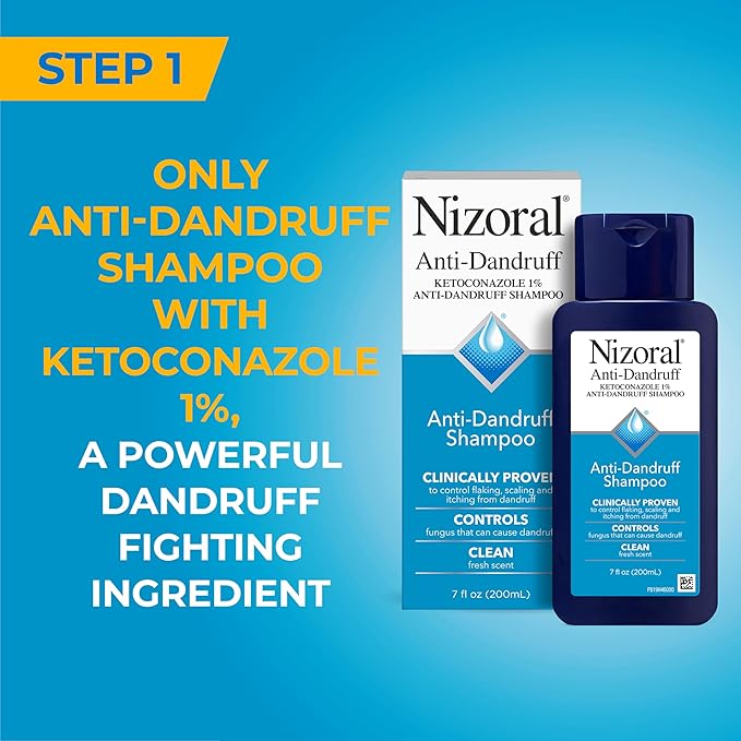Nizoral Anti-Dandruff Shampoo, 7 Oz + Deep Moisturizing Conditioner, 9.4 Oz Bundle