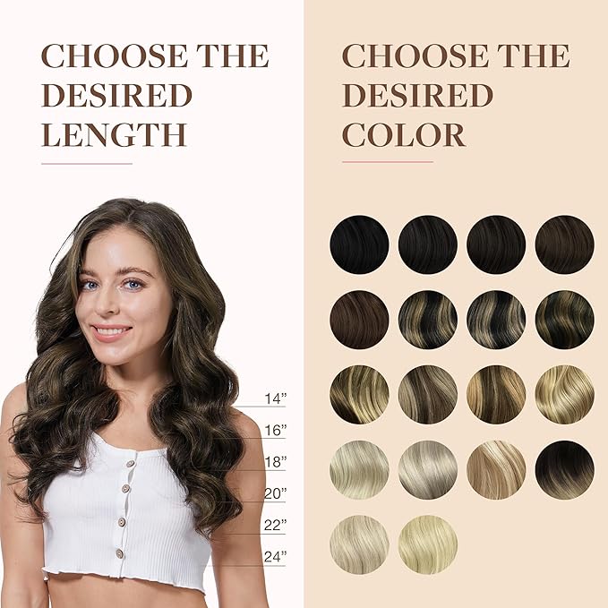 GOO GOO Clip in Hair Extensions Real Human Hair, Remy Human Hair Extensions Clip ins for Women, Natural Human Hair, 18inch 130g 7Pcs, 1B/16/1B Balayage Natural Black to Light Blonde